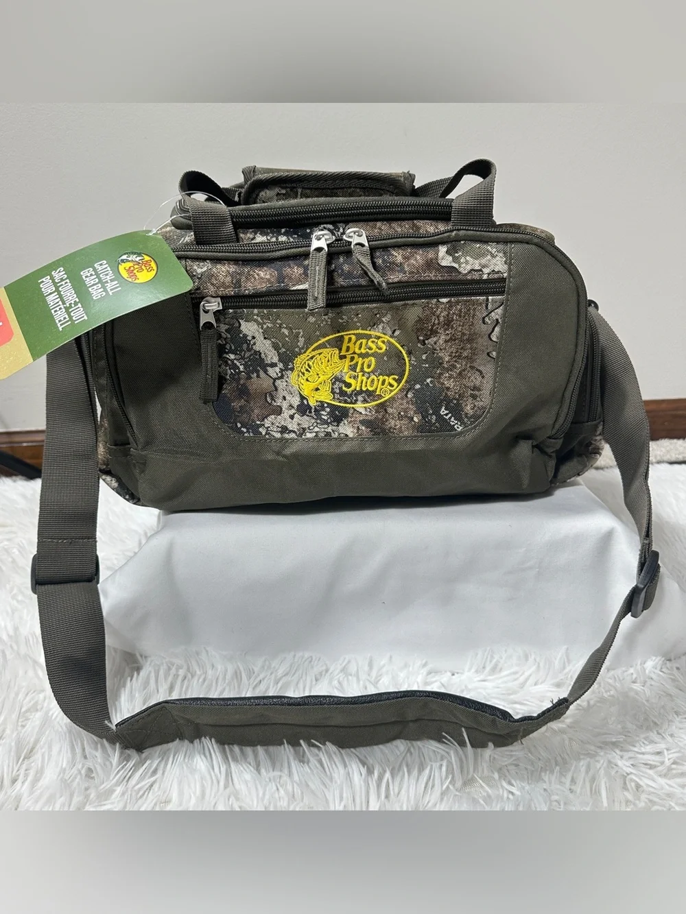 Bass Pro Shops Catch-All Gear Bag 20L Camo Gray Fishing Tackle Duffel, Set Of 2